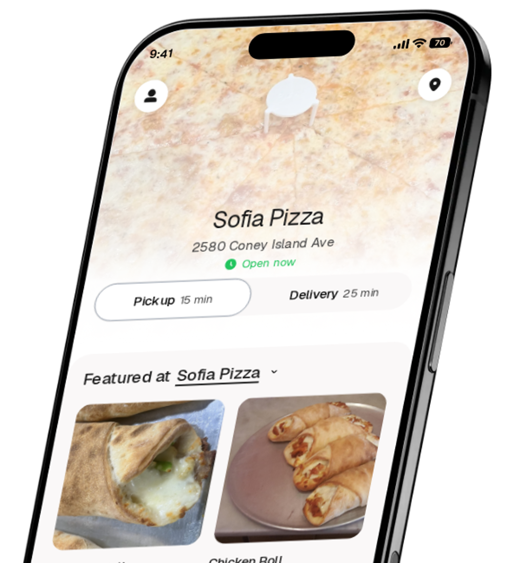 Sofia Pizza app preview