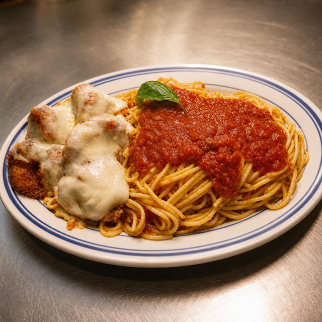Shrimp Parmigiana.